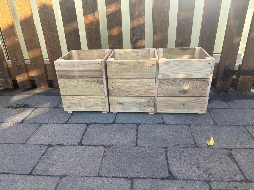 Plantenbakken in geimpregneerd hout, Tuin en Terras, Nieuw, Ophalen of Verzenden, Rijkevorsel, Balkon