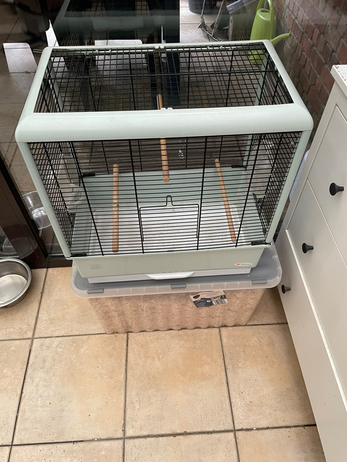 Cage à oiseaux à vendre. De la marque Verplast en bon état, Enlèvement, Utilisé, Synthétique, Cage à oiseaux