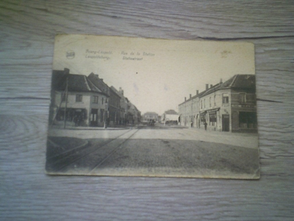 LEOPOLDSBURG: Statiestraat (lichte kreuken links boven !!), Ophalen of Verzenden, Voor 1920, Gelopen, Limburg