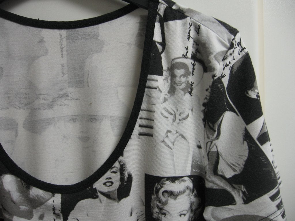 Retro T-shirt met bekende sterren, 38, Ophalen of Verzenden, Zo goed als nieuw