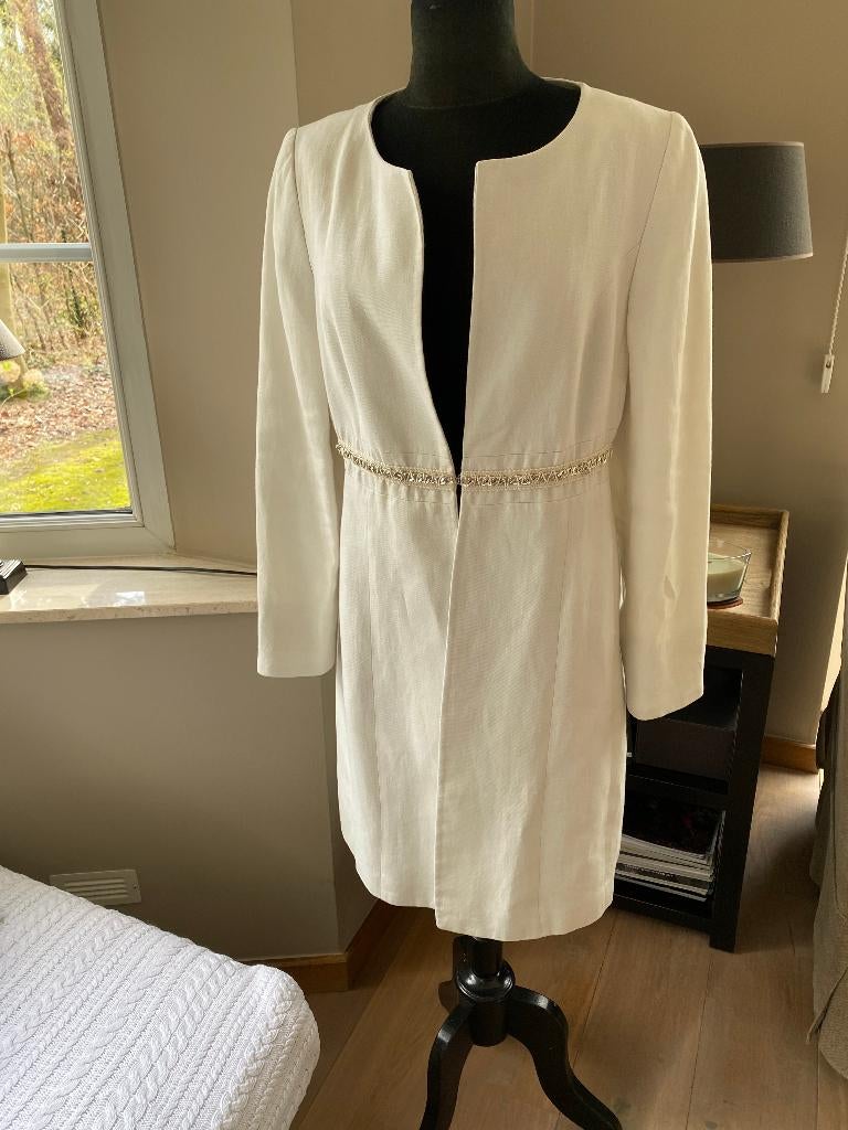 SCAPA offwhite linnen blazer - 38/40, Maat 38/40 (M), Scapa, Wit, Ophalen of Verzenden