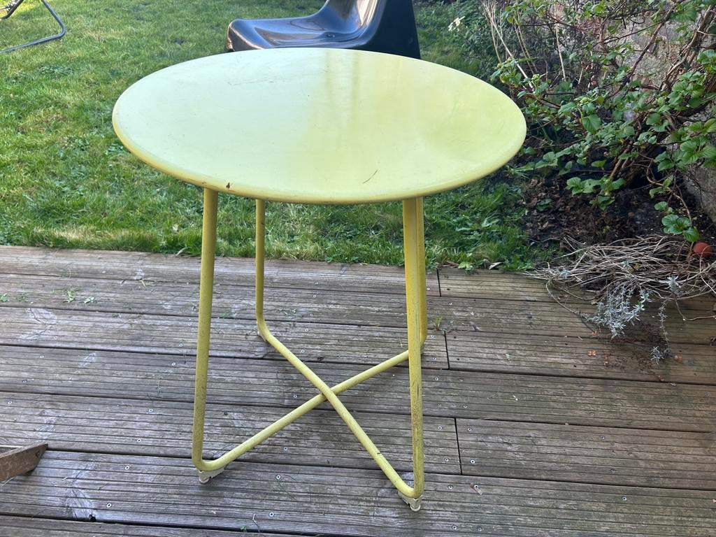 Table de jardin en métal, Ophalen, Gebruikt