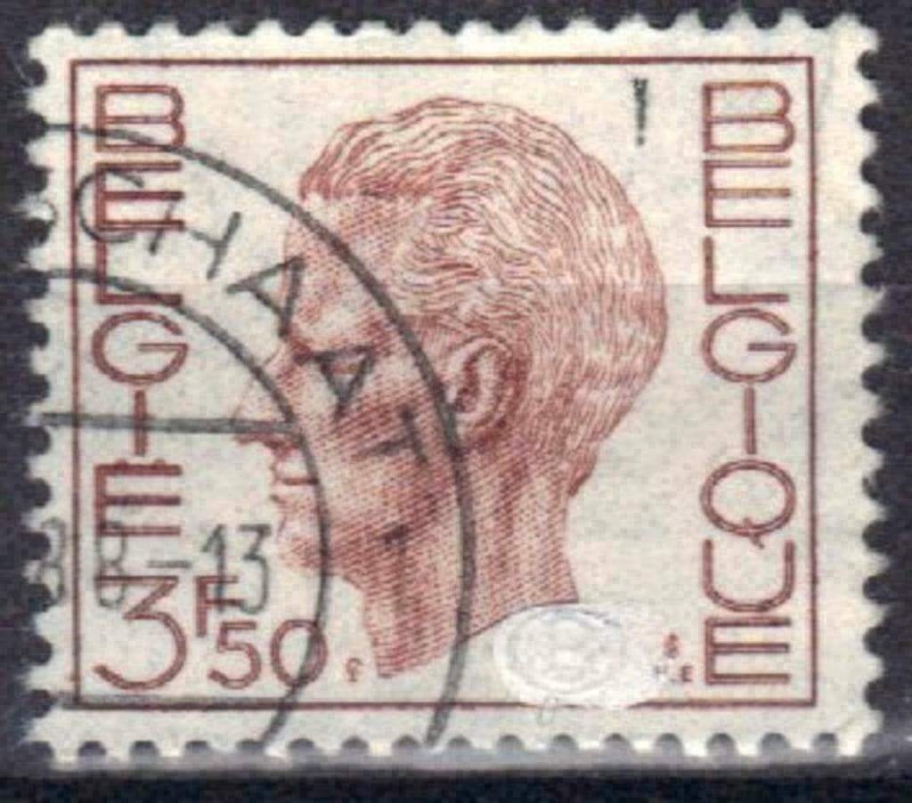 Belgique 1971 - Yvert 1596/OBP 1581A - Roi Baudouin (ST), Timbres & Monnaies, Timbres | Europe | Belgique, Envoi, Affranchi, Oblitéré