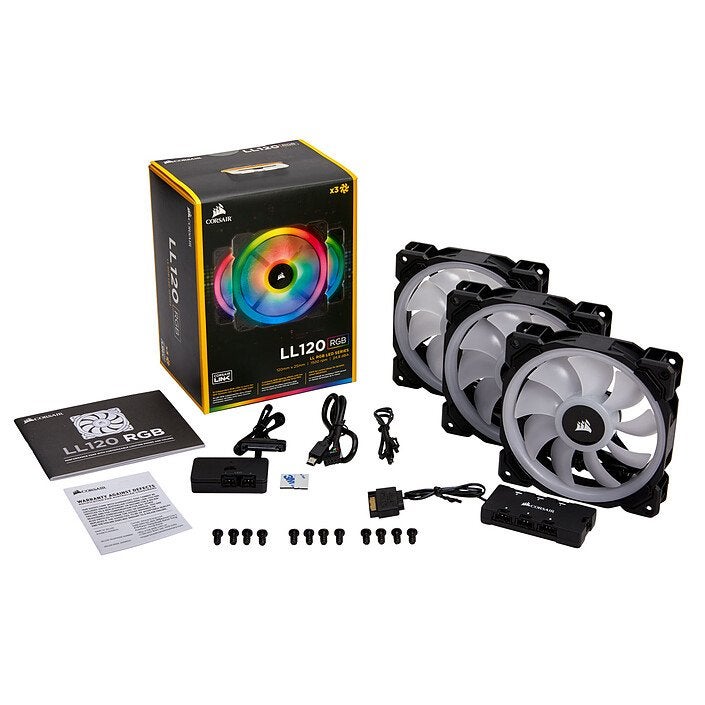 Venutilateir corsair ll120 argb, Computers en Software, Computerkoelers, Ophalen of Verzenden, Zo goed als nieuw, Luchtkoeling