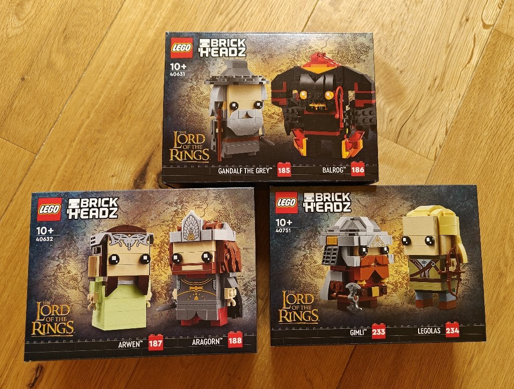 LEGO BrickHeadz Lord of the Rings - 40631 - 40632 - 40751, BrickHeadz, Lego, Nieuw, Ophalen of Verzenden
