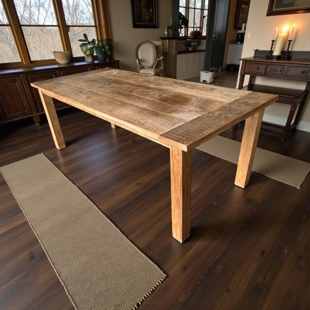 table en bois vintage XL, Envoi