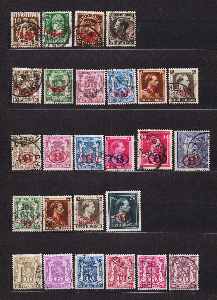 België Dienstzegels 1932-1946 OBP S16-41 gestempeld, Postzegels en Munten, Verzenden, Gestempeld, Gestempeld