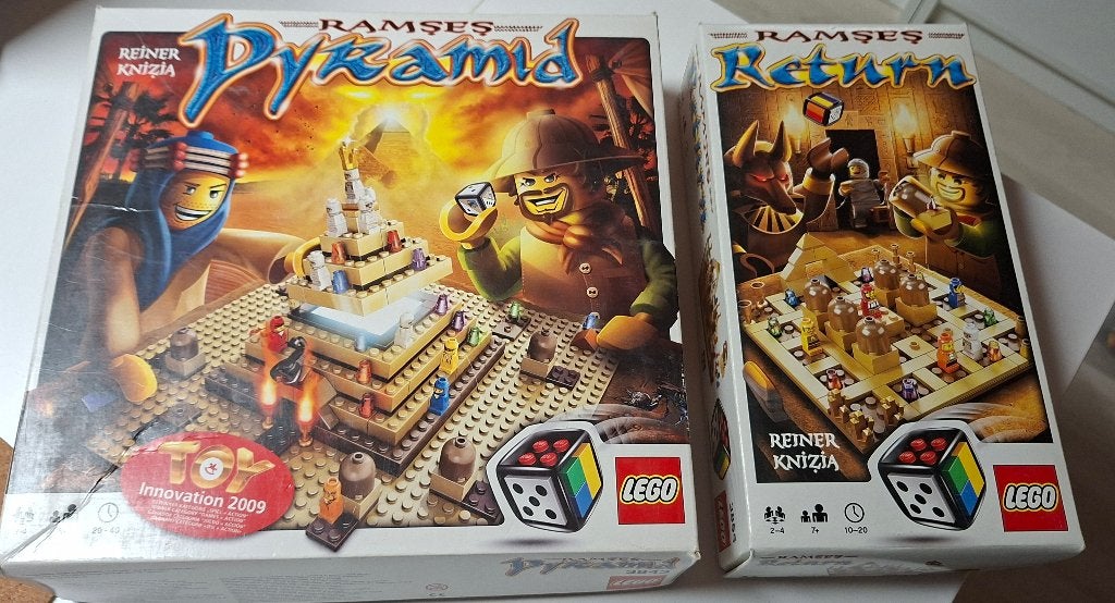 Lego 3843 Ramses Pyramid + 3855 Ramses Return, Gebruikt, Overige thema's, Lego, Overige typen