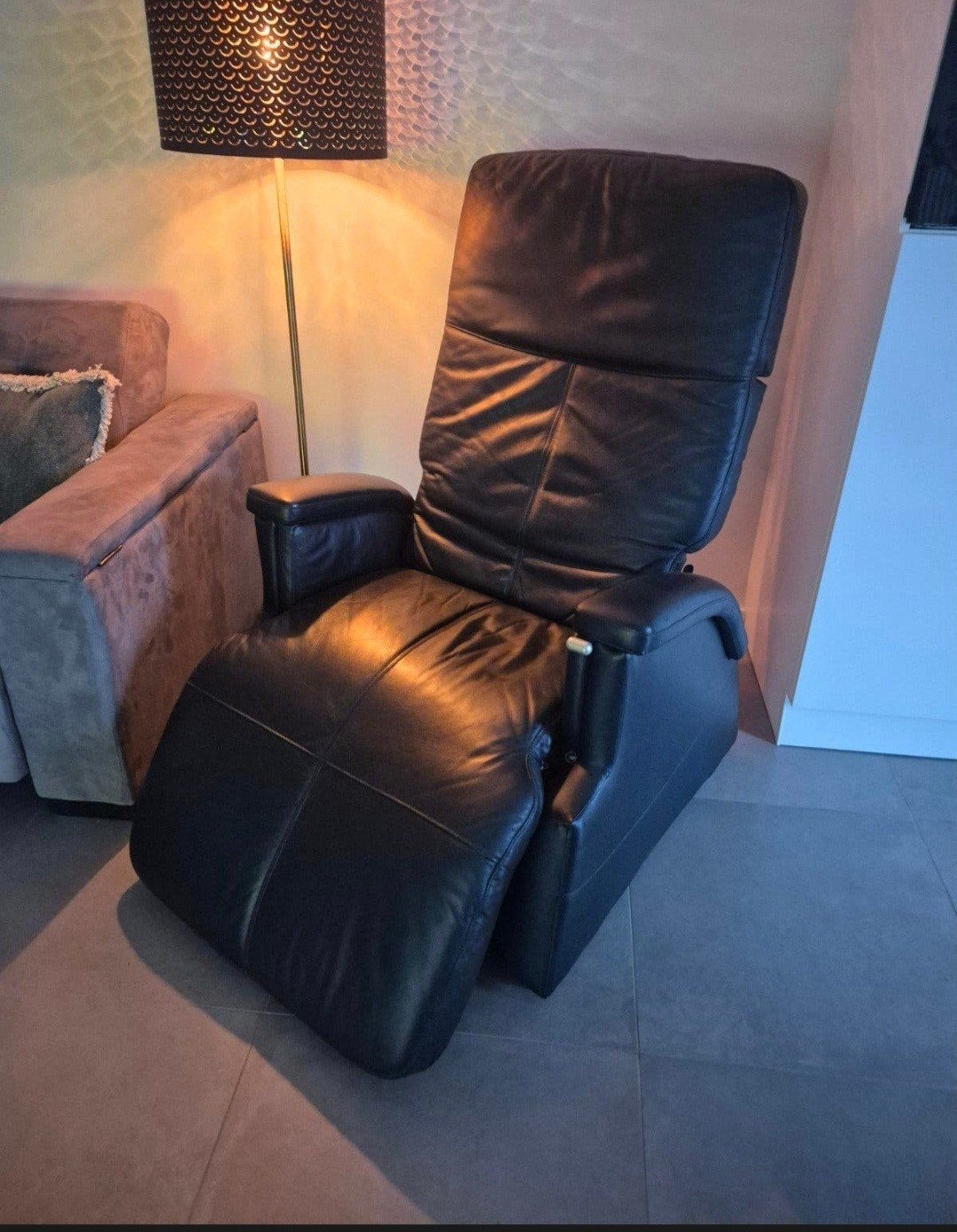 elek lederen relax zetel, Ophalen