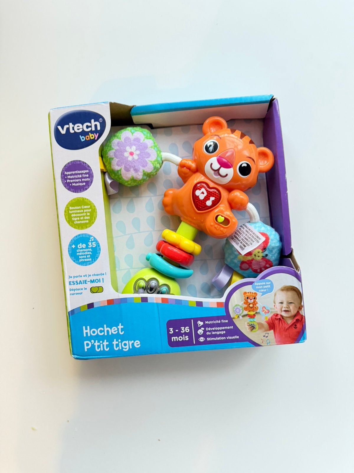Hochet tigre pour bebe, Enlèvement, Neuf
