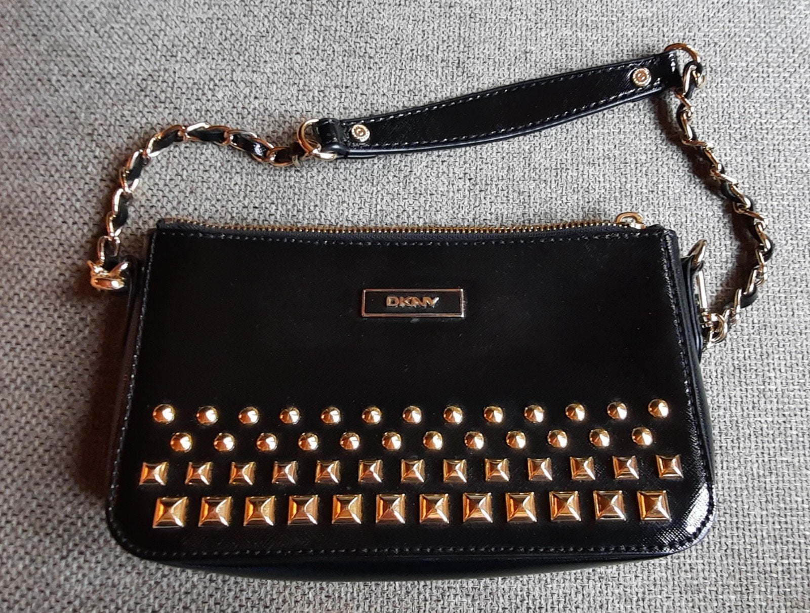 DKNY studded crossbody/clutch, Ophalen of Verzenden, Leer, DKNY