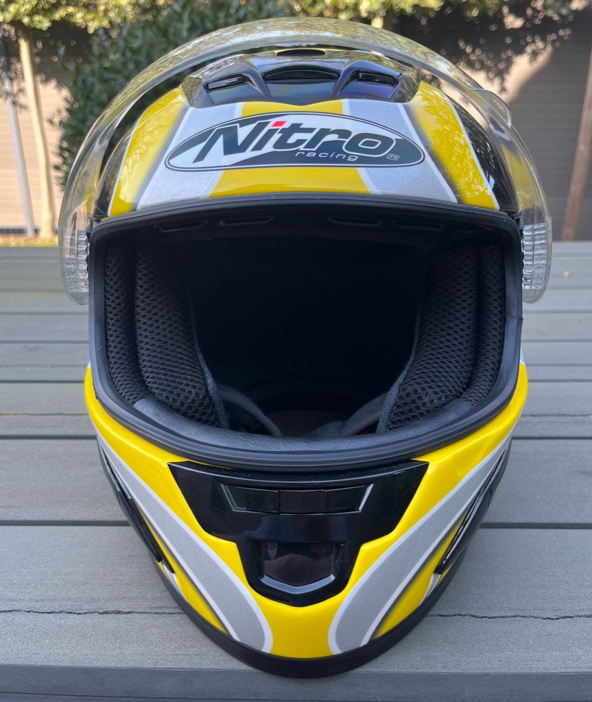Casque de moto de marque Nitro - XL, Vélos & Vélomoteurs, Casques de cyclomoteur, Enlèvement, Comme neuf, Extra large ou plus grand