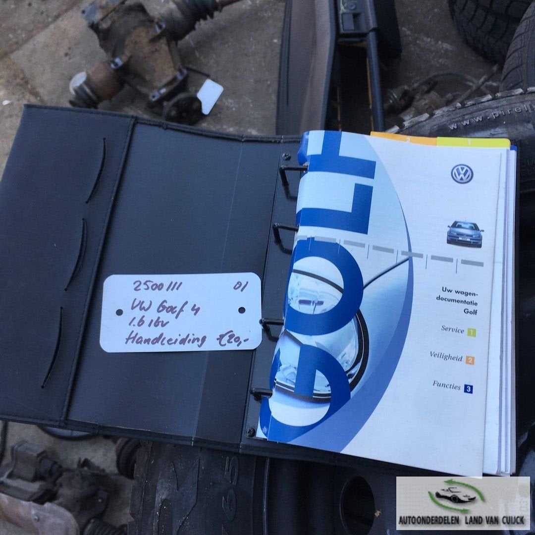 Vw Golf 4 1.6 16v 2001 2500111   Handleiding, Ophalen of Verzenden