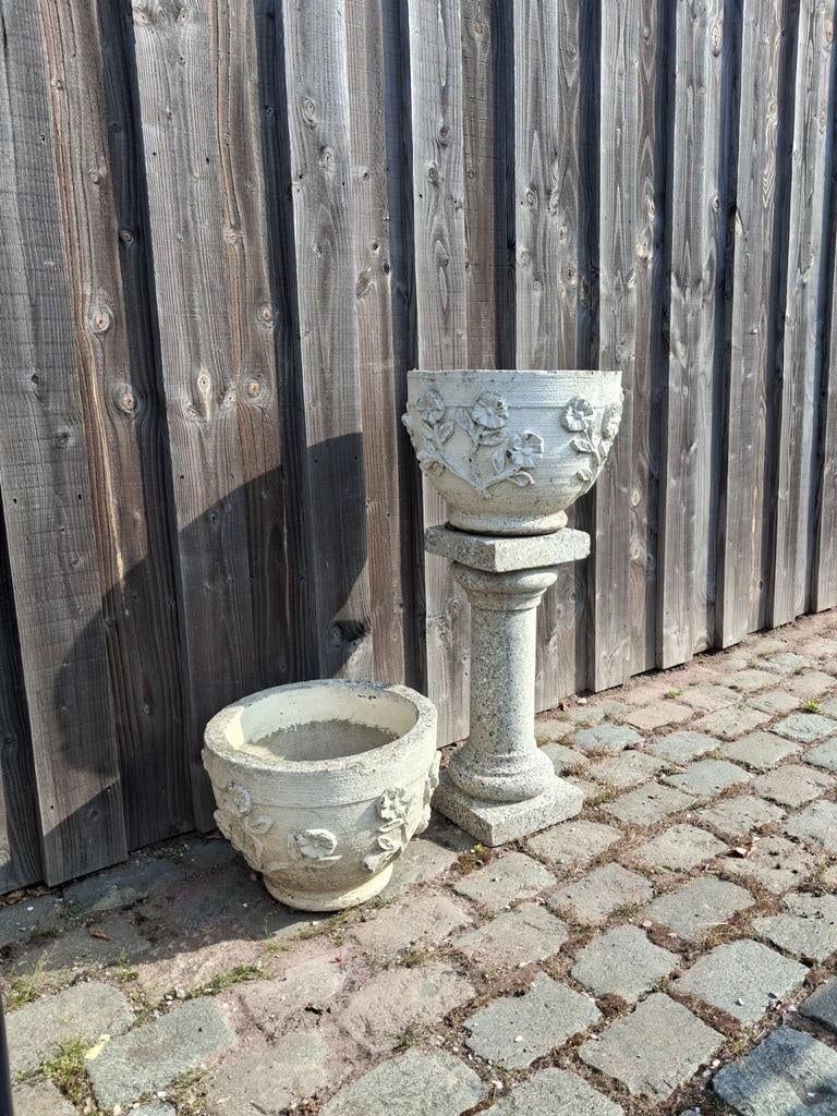 jardiniere en fonte, pots de fleurs vintage, soccle ter, Antiquités & Art, Enlèvement