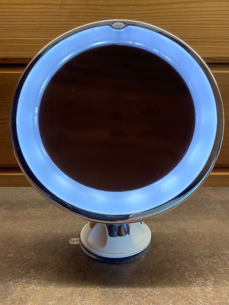 Make-Up spiegel met LED verlichting, Ophalen, Zo goed als nieuw, Rond