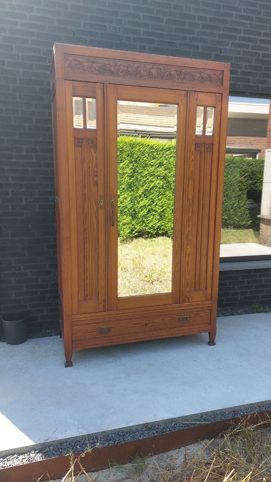 Kersenhouten kleerkast, Antiek en Kunst, Antiek | Meubels | Kasten, Ophalen
