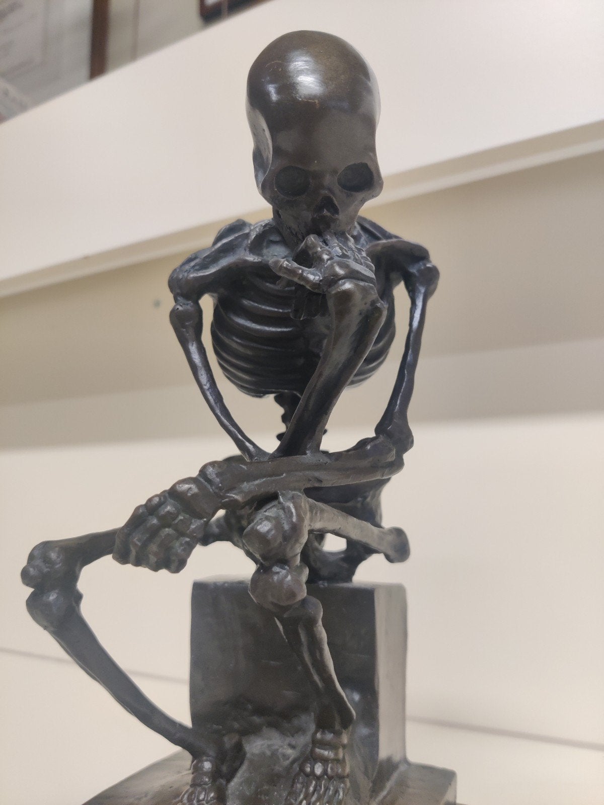 metalen beeld skelet, Verzamelen, Ophalen