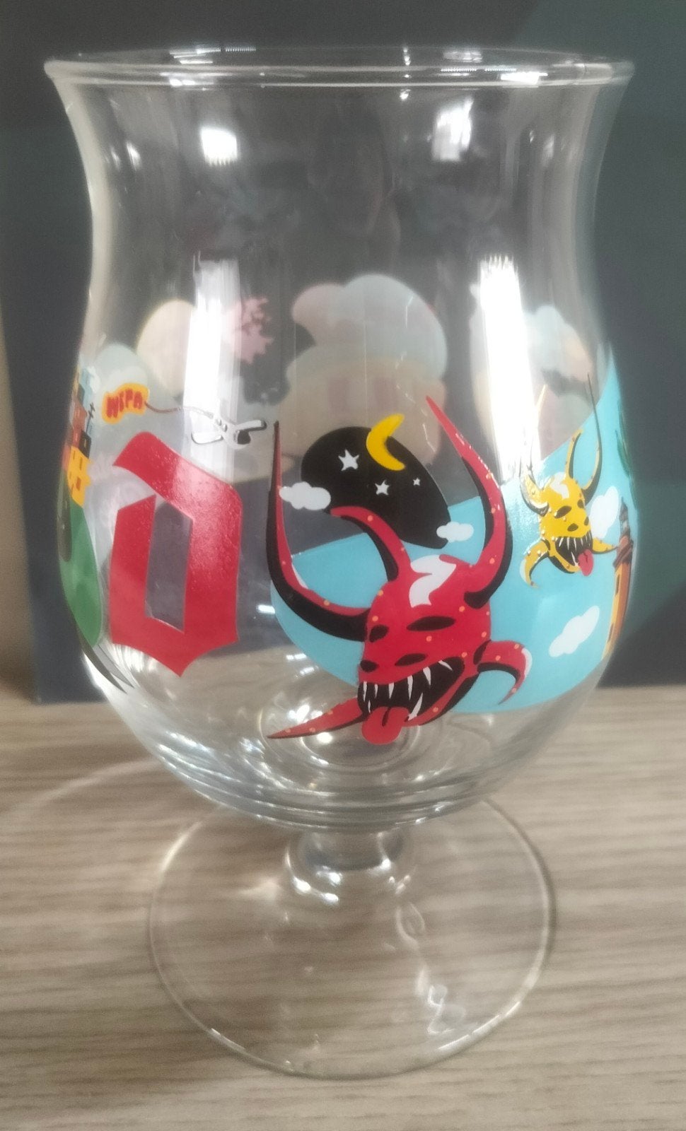 Duvel glas PUERTO RICO, Ophalen of Verzenden, Zo goed als nieuw, Glas of Glazen, Duvel