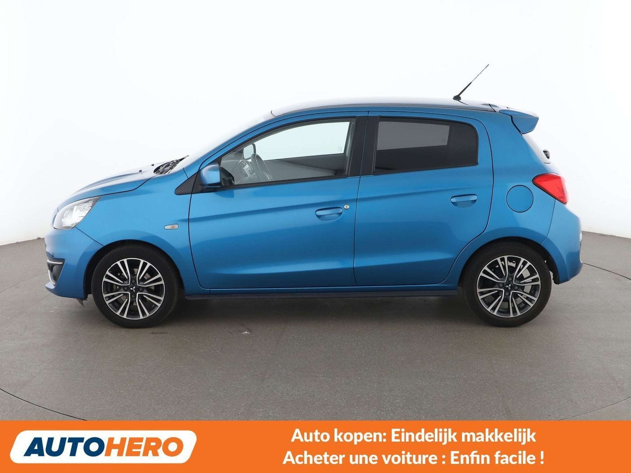 Mitsubishi Space Star 1.2 Edition+ (bj 2019, automaat), Auto's, Stof, Gebruikt, Euro 6, Blauw