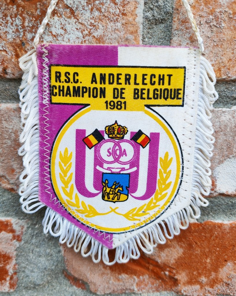 1981 rsc anderlecht vaantje vaandel fanion wimpel, Verzamelen, Ophalen of Verzenden, Zo goed als nieuw