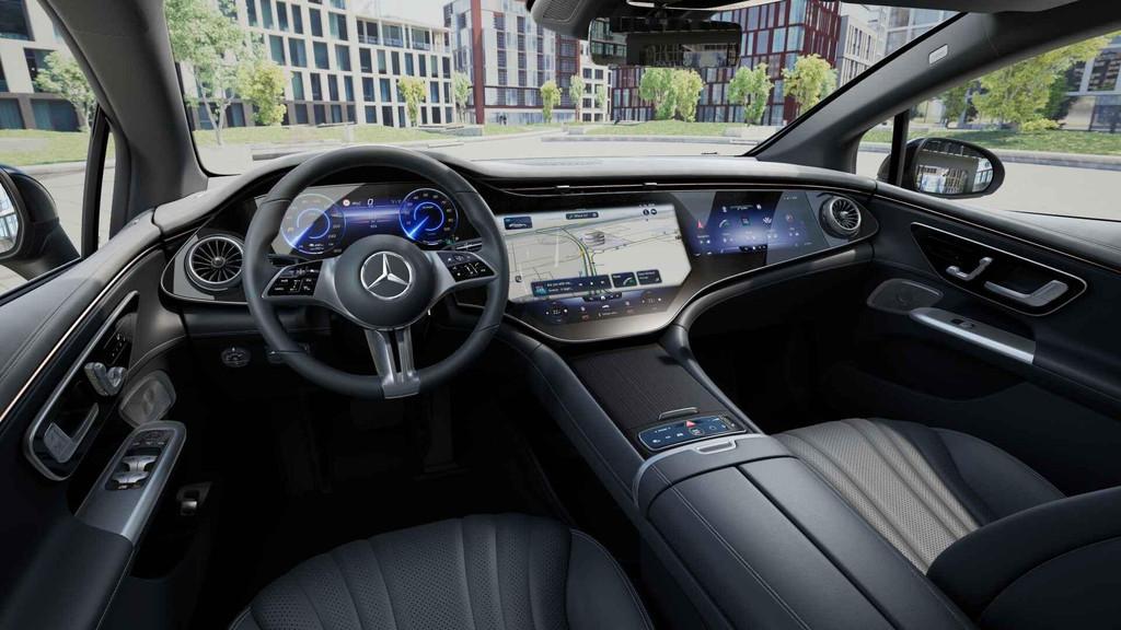 Mercedes-Benz EQE-Klasse 300 Berline Luxury Line Panoramisch, Entreprise, Noir, Tissu, 245 ch