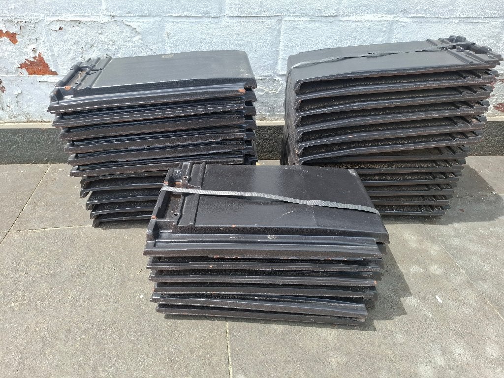 19 Koramic Narvik Deest dakpannen – Zwart (overschot) - 20 €, Pierre ou Argile, Enlèvement, Noir, Moins de 5 m²