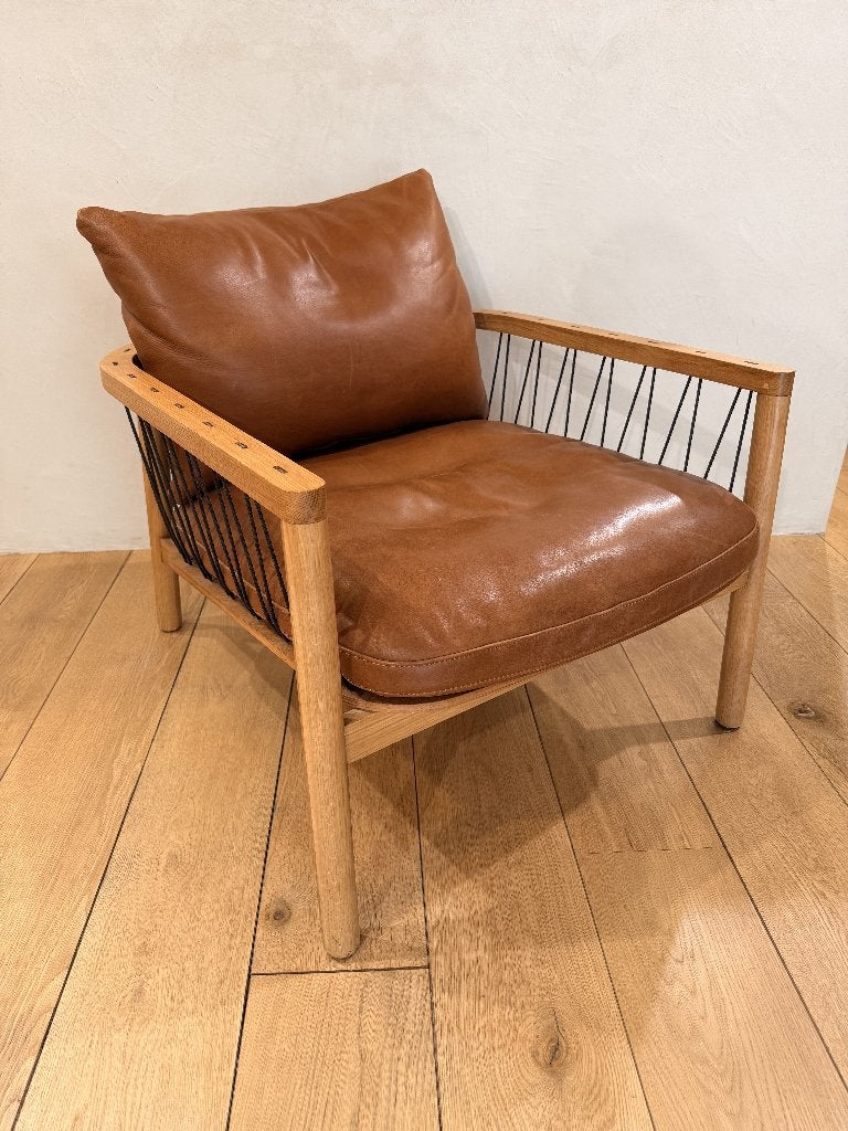 2x fauteuil Sofa Company, Ophalen, Gebruikt, 50 tot 75 cm, Hout