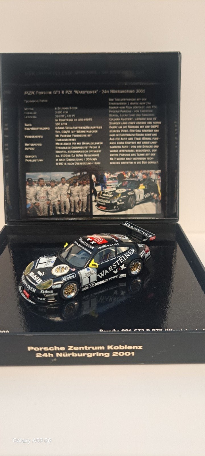 Minichamps PZK PORSCHE GT3 R 'Warsteiner ' 24 H NÜRBURGRING, Hobby & Loisirs créatifs, Enlèvement ou Envoi, Comme neuf, Voiture
