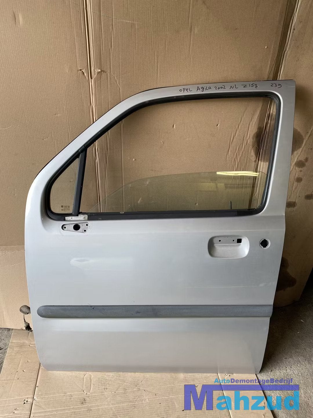 OPEL AGILA A grijs Z157 Links voor deur portier 2000-2007, Opel Automobile GmbH, Porte, Avant, Opel