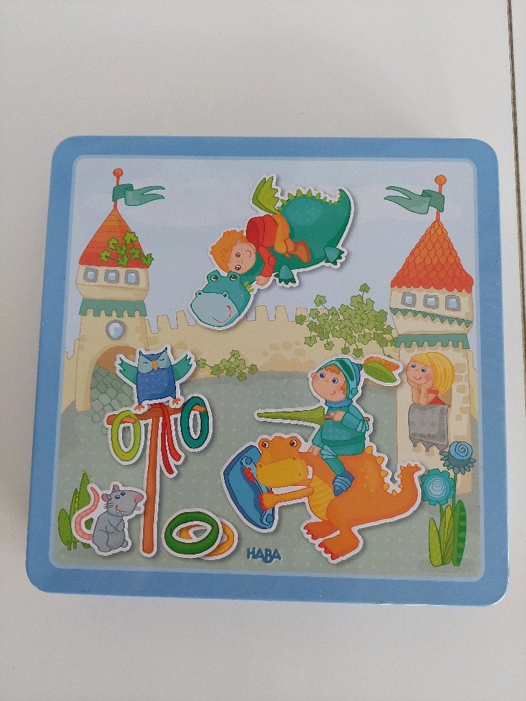 Haba magneetspeldoos Drakenridders, Kinderen en Baby's, Speelgoed | Educatief en Creatief, Ophalen of Verzenden, Gebruikt