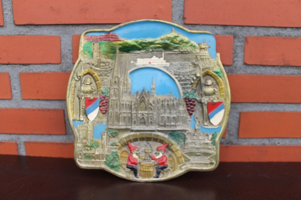 décoration murale, plaque murale, Kolner Dom enzo allemand v, Maison & Meubles, 22 cm, Enlèvement ou Envoi, Métal, Vintage
