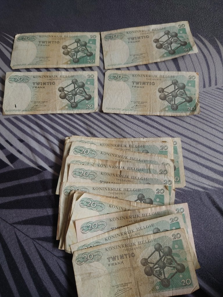 20 francs Roi Baudouin Royaume, Enlèvement ou Envoi, Papier, Série
