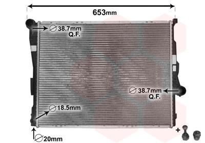 Radiateur 580x450x30 MM schakel BMW 3 serie E46 17119071518, Autos : Pièces & Accessoires, Neuf, -, -, -