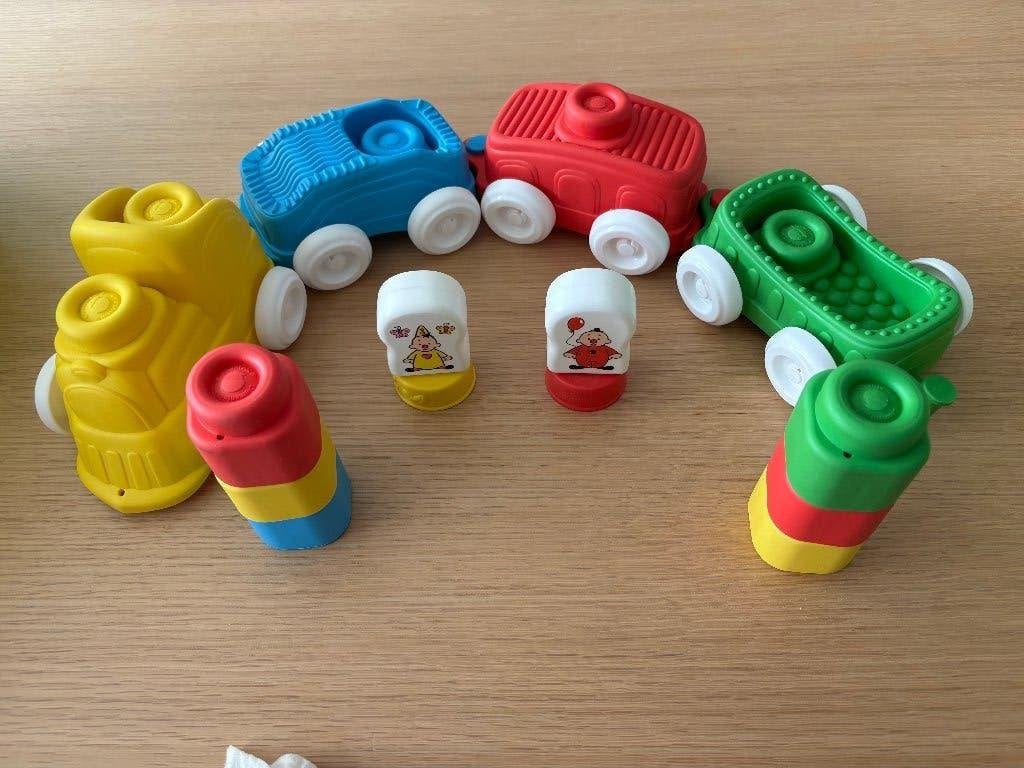 Bumba Trein, stapeltoren, activiteiten kubus, speelgoed tv, Kinderen en Baby's, Ophalen, Zo goed als nieuw, Overige typen, Met wieltjes