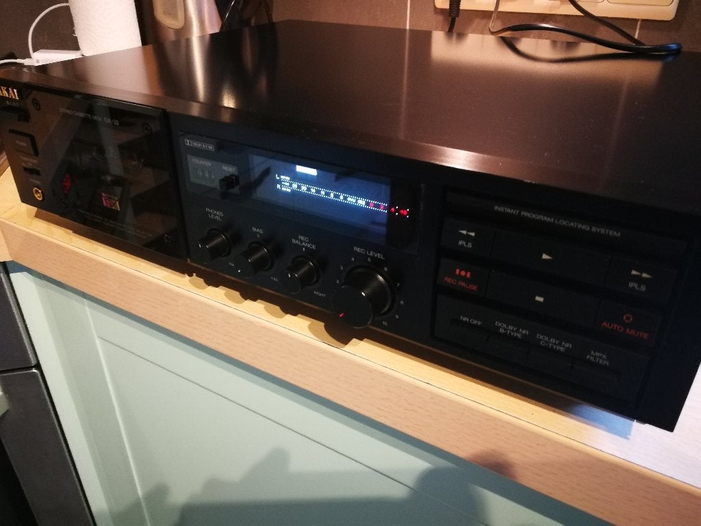 Akai GX-32 uit 1988, Audio, Tv en Foto, Cassettedecks, Ophalen, Enkel, Akai, Tiptoetsen