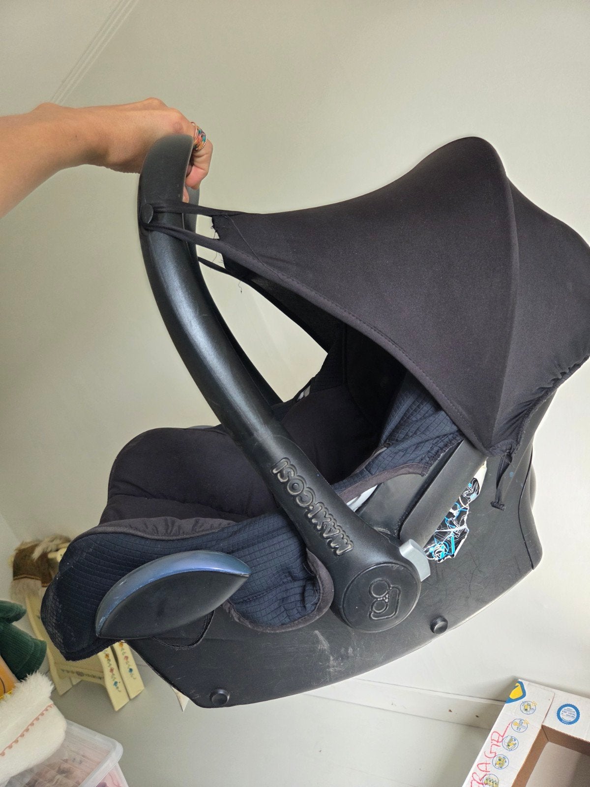 Maxi Cosi CabrioFix met zonnekapje, Ophalen, Gebruikt, Zijbescherming, Isofix