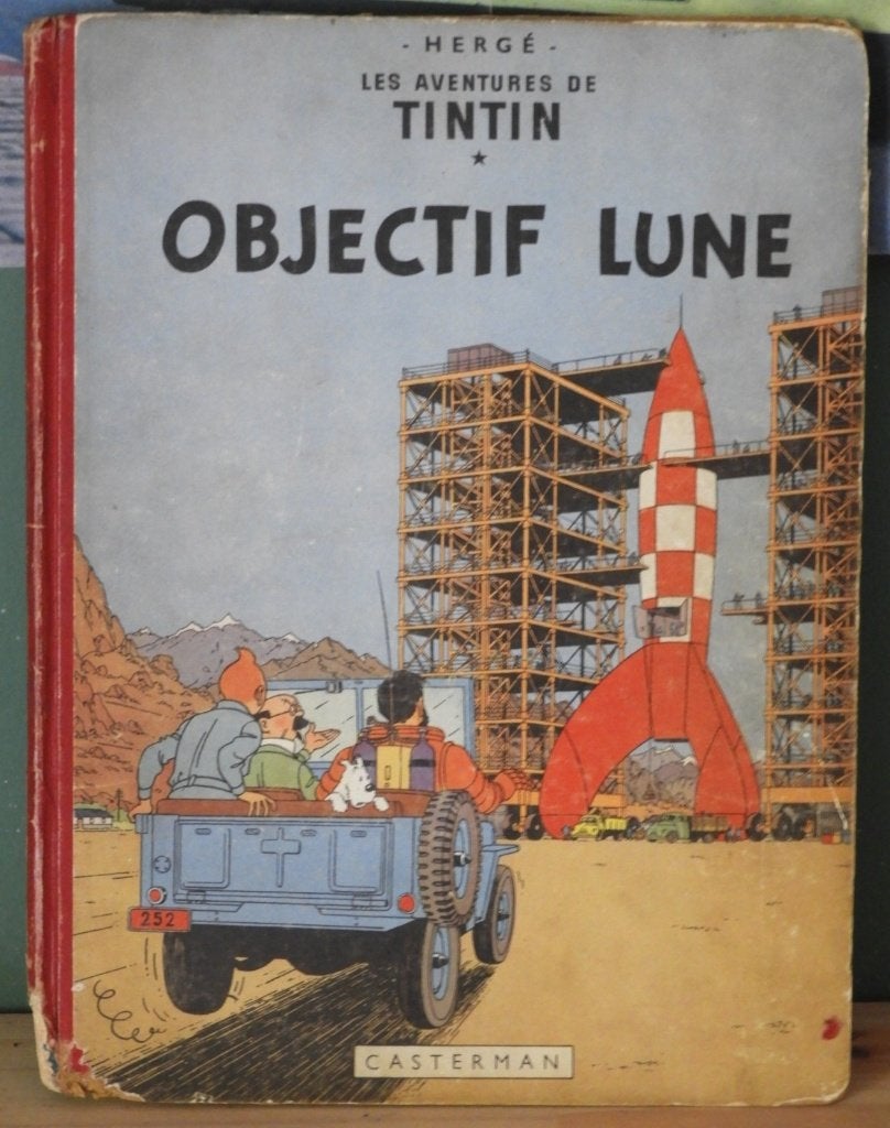 Tintin : Objectif Lune (EO/1953), Une BD, Enlèvement ou Envoi, Utilisé, Hergé