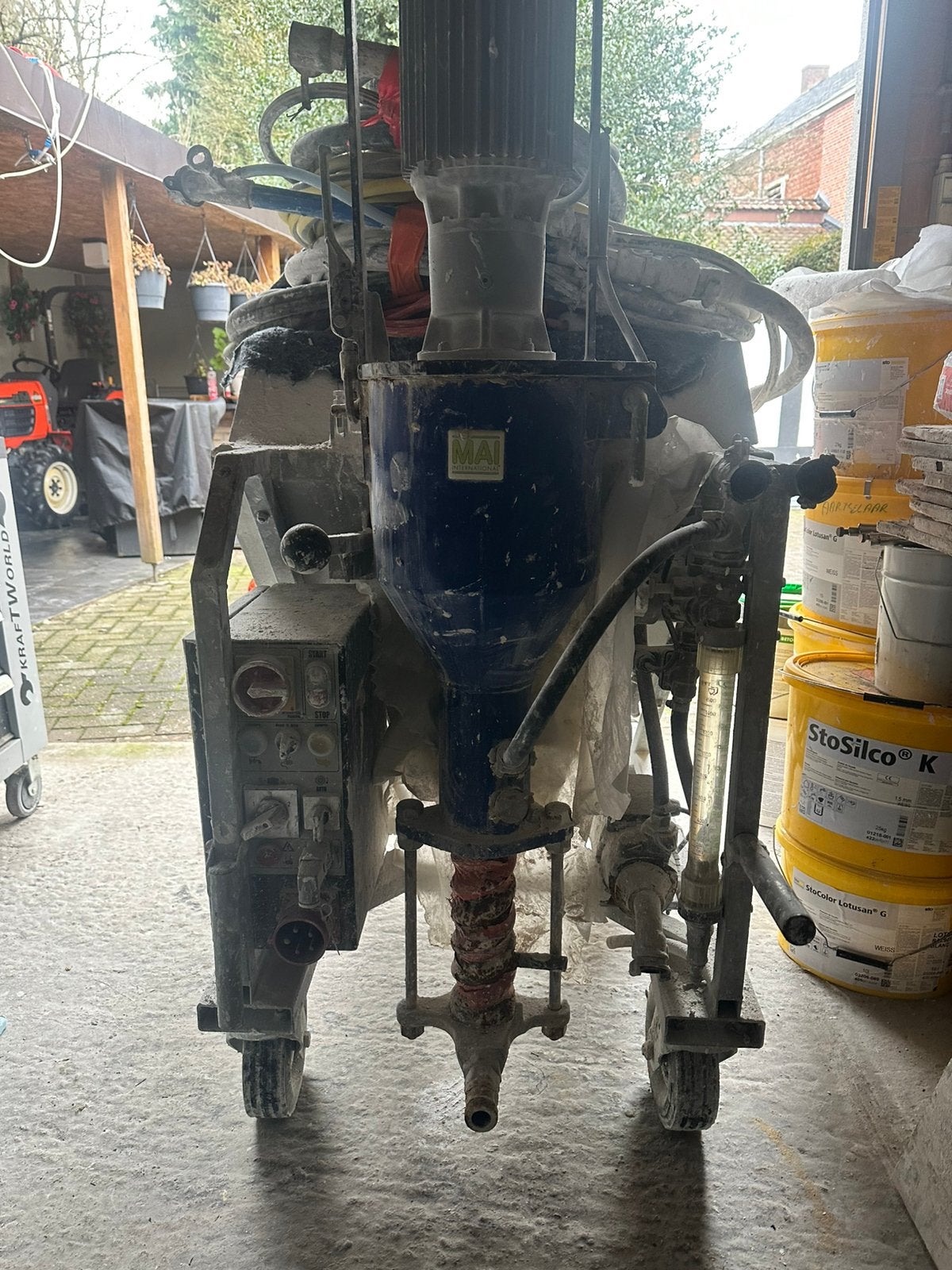 Te koop pleister machine, Ophalen, Gebruikt