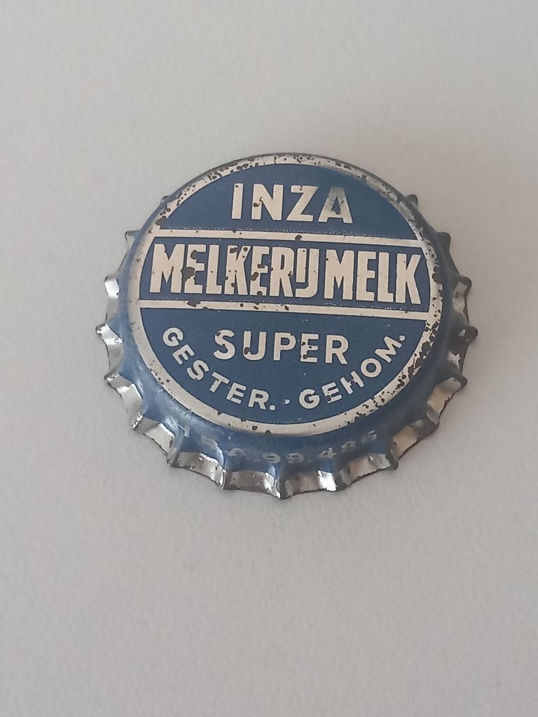 Kroonkurk : 2 X  INZA Melkerijmelk Super Gester.-Gehom., Verzenden, Nieuw