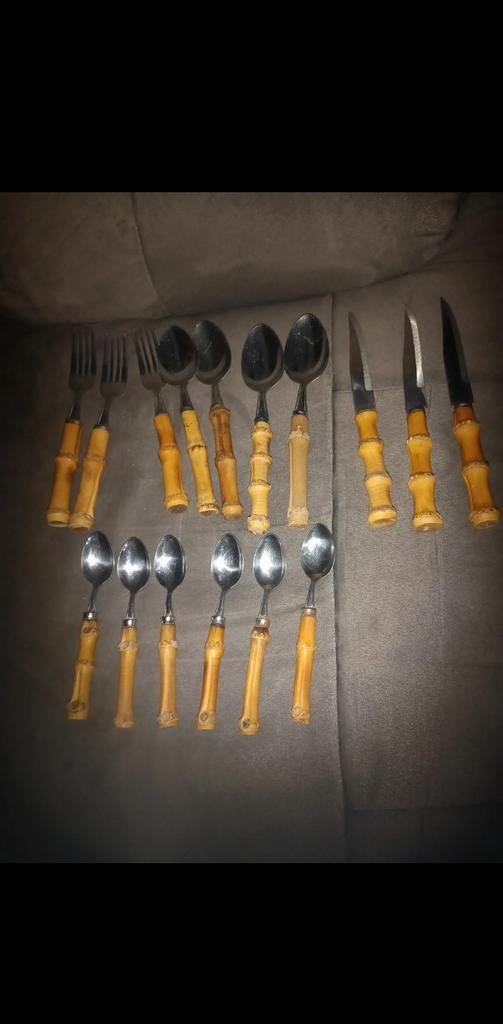 Lot couverts bambou, Maison & Meubles, Cuisine | Couverts, Enlèvement ou Envoi