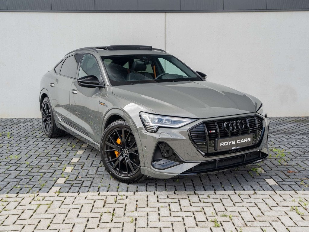Audi e-tron E-Tron 95 kWh 55 Sportback Quattro S line -PANO/, Auto's, Automaat, Zwart, 408 pk, Adaptive Cruise Control