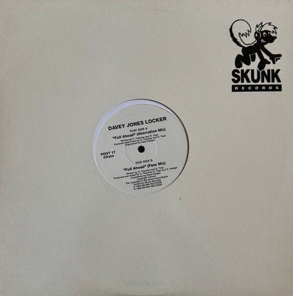 Davey Jones Locker - Full Ahead, Cd's en Dvd's, Ophalen of Verzenden, Gebruikt, 12 inch, Techno