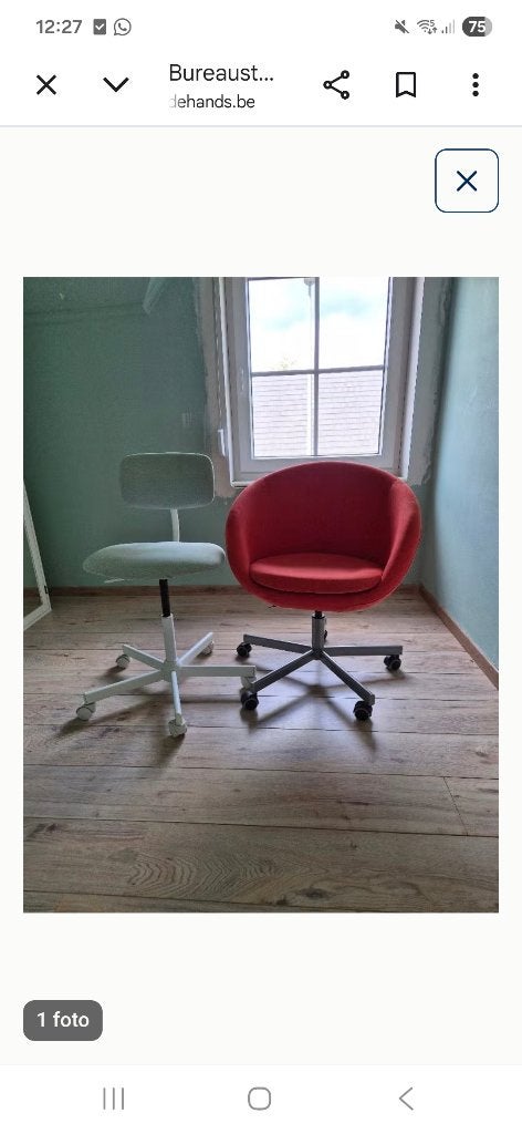 Bureaustoel, Maison & Meubles, Chaises de bureau, Enlèvement, Utilisé, Orange, Chaise de bureau