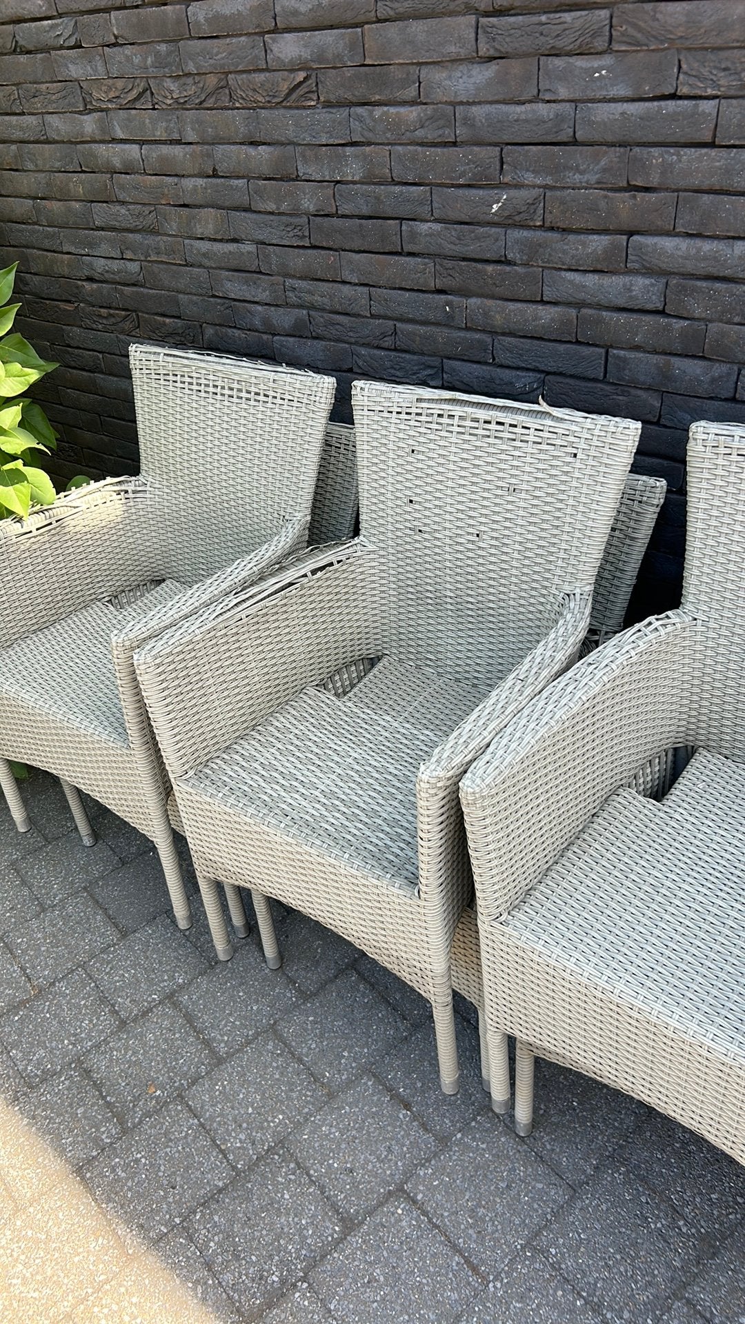 Tuinstoelen gratis op te halen, Tuin en Terras, Tuinsets en Loungesets, Ophalen, Gebruikt, 6 zitplaatsen, Tuinset