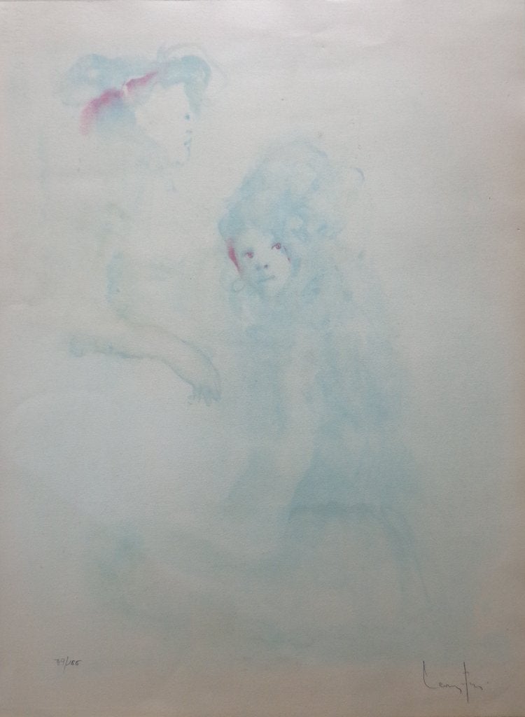 LEONOR FINI / LES MURMURANTES / KLEURLITHO / 63x47cm / SIG, Édition limitée, Enlèvement ou Envoi, Personnages et figures fantastiques