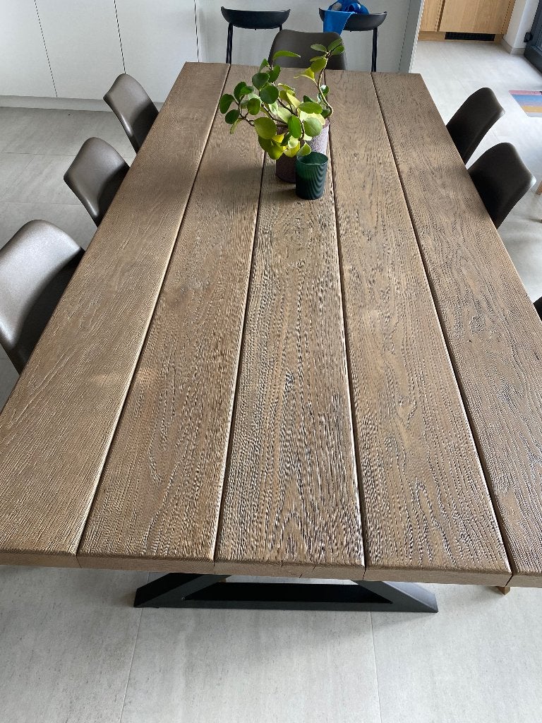 Eettafel teak, Ophalen, 100 tot 150 cm, Teakhout, 200 cm of meer