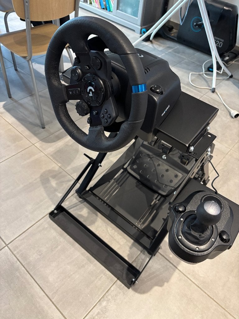 Logitech G923 + Shifter + GT Omega Support Pack - NIEUWSTAAT, Ophalen, Zo goed als nieuw, Stuur of Pedalen, PlayStation 4