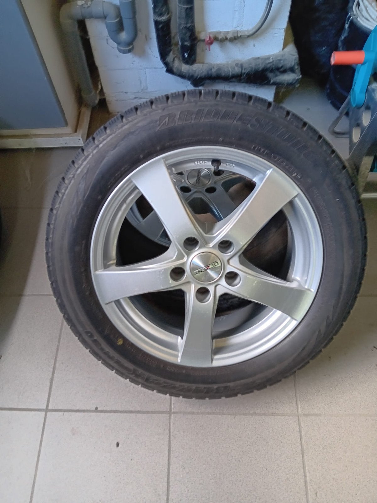 4 velgen met winterbanden 205/55 R16, Autos : Pièces & Accessoires, Pneus & Jantes, Pneus hiver, 16 pouces, Véhicule de tourisme