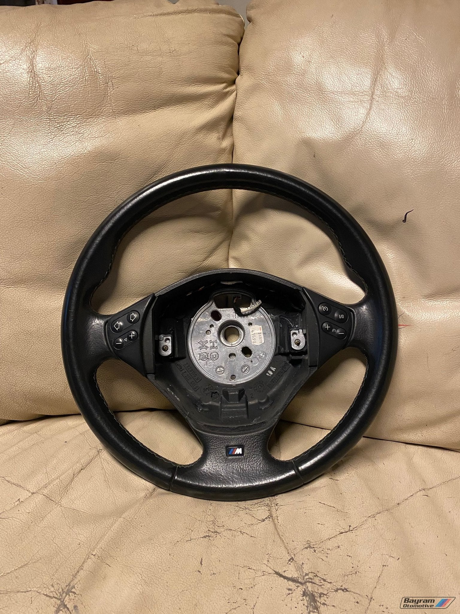 Bmw M5 stuur zwart leder E39 E46 X5 E53 5-serie stuur, -, Utilisé, -, Enlèvement ou Envoi