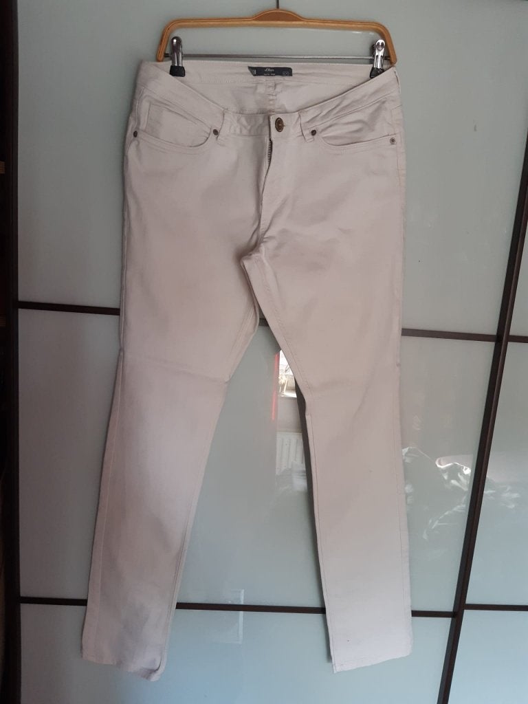 Jean blanc cassé taille 32/32 - marque S'Oliver, Kleding | Dames, Broeken en Pantalons, Ophalen of Verzenden, Wit